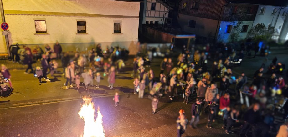 Laternenumzug der Kita Hassel-Bande