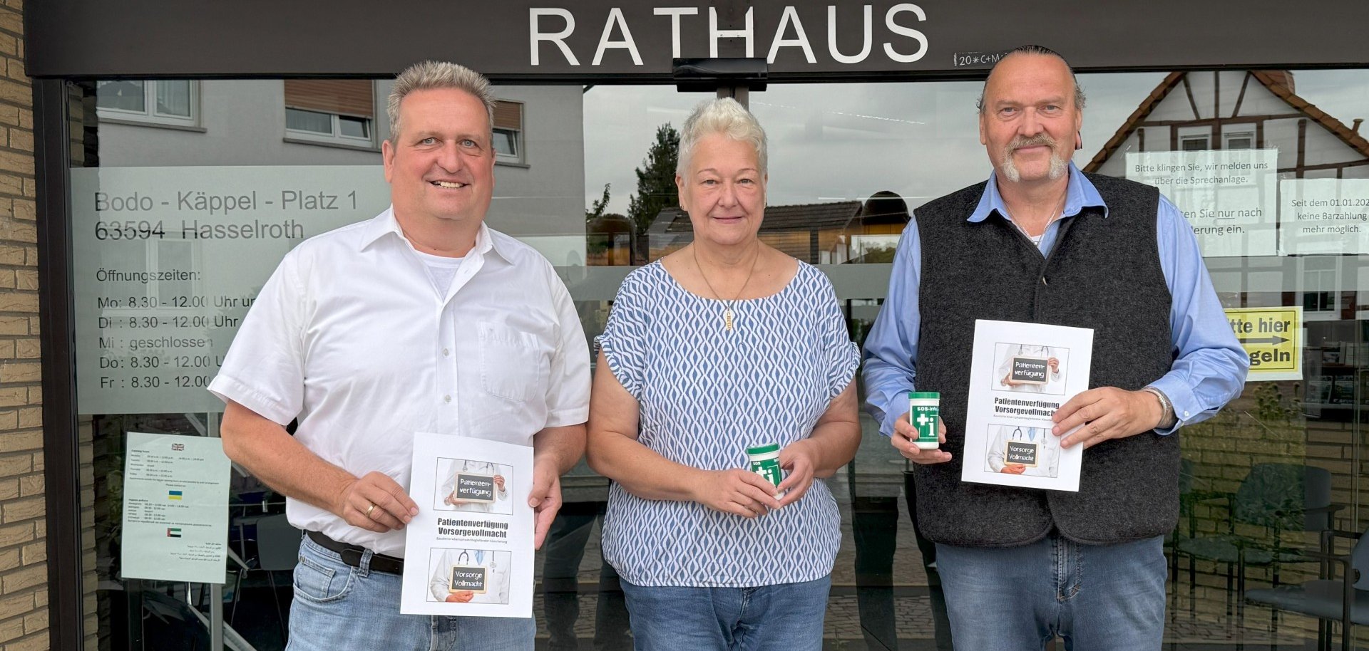 Diamantenhochzeit mit drei Personnen