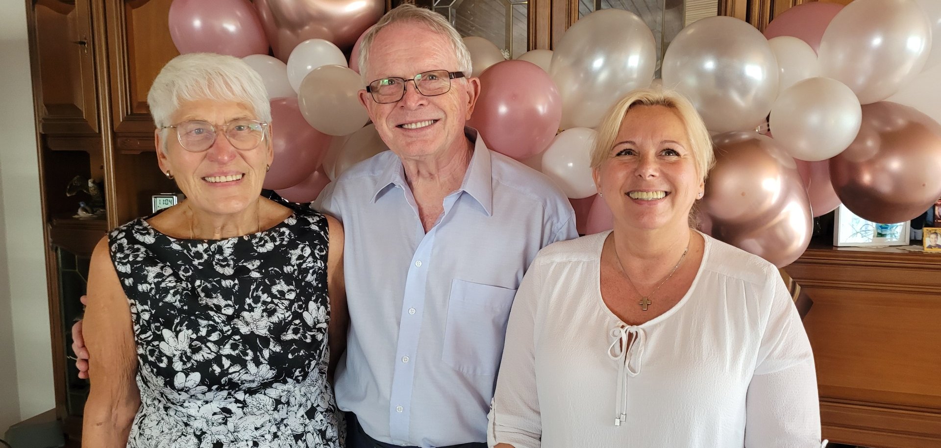 Diamantenhochzeit mit drei Personnen